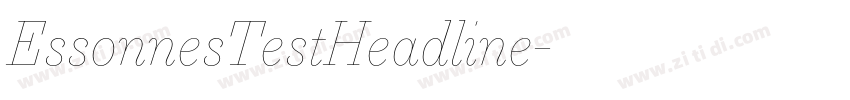 EssonnesTestHeadline字体转换