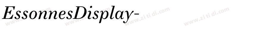 EssonnesDisplay字体转换