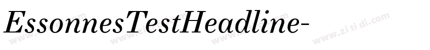 EssonnesTestHeadline字体转换