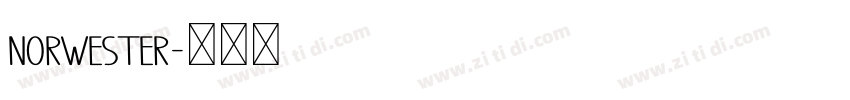 Norwester字体转换