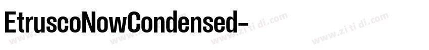 EtruscoNowCondensed字体转换