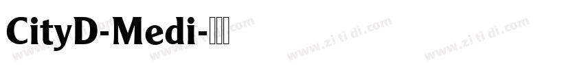 CityD-Medi字体转换