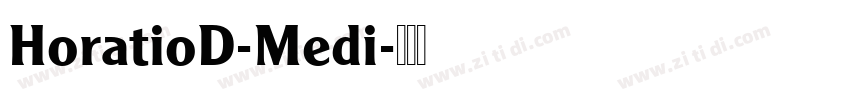 HoratioD-Medi字体转换