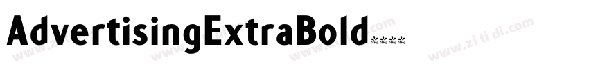 AdvertisingExtraBold字体转换