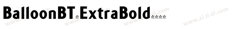 BalloonBT-ExtraBold字体转换