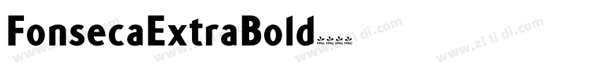 FonsecaExtraBold字体转换