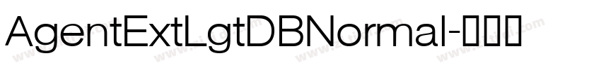 AgentExtLgtDBNormal字体转换 AgentExtLgtDBNormal字体转换
