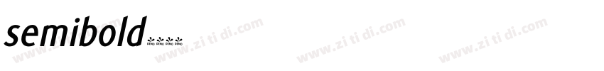 semibold字体转换