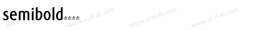 semibold字体转换