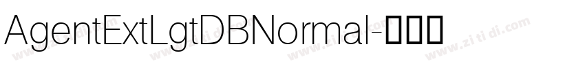 AgentExtLgtDBNormal字体转换 AgentExtLgtDBNormal字体转换