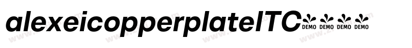 alexeicopperplateITC字体转换
