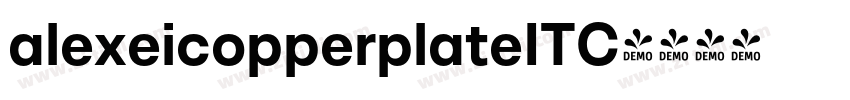 alexeicopperplateITC字体转换