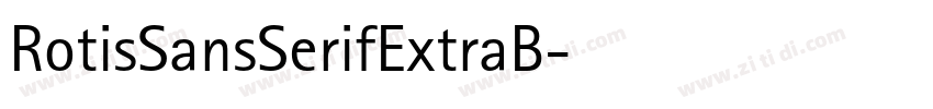 RotisSansSerifExtraB字体转换
