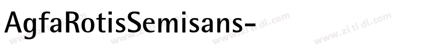 AgfaRotisSemisans字体转换