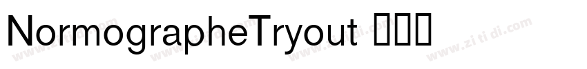 NormographeTryout字体转换