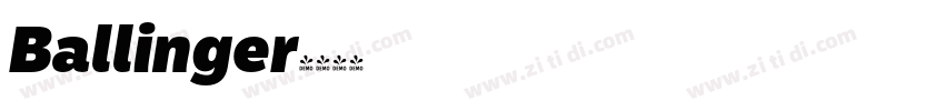Ballinger字体转换