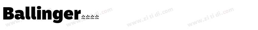 Ballinger字体转换