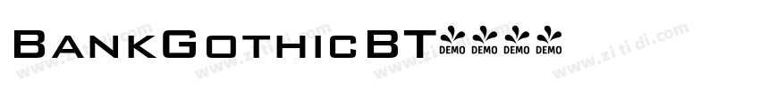BankGothicBT字体转换