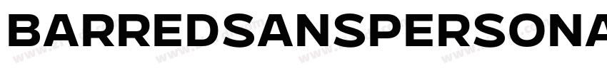 BarredSansPERSONALUS字体转换