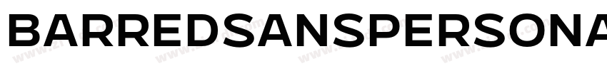 BarredSansPERSONALUS字体转换