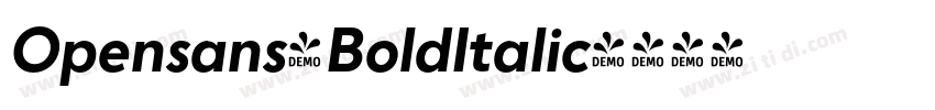 Opensans-BoldItalic字体转换