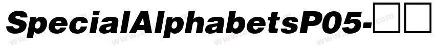 SpecialAlphabetsP05字体转换
