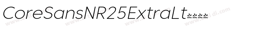 CoreSansNR25ExtraLt字体转换