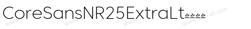 CoreSansNR25ExtraLt字体转换