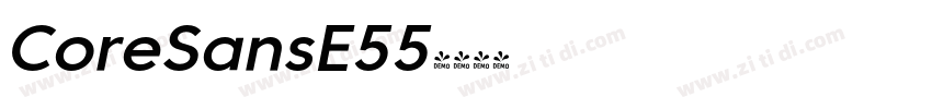 CoreSansE55字体转换