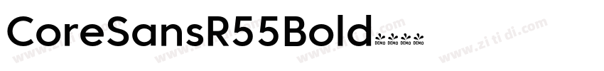 CoreSansR55Bold字体转换