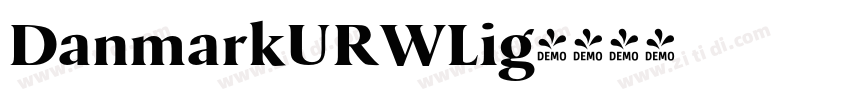 DanmarkURWLig字体转换