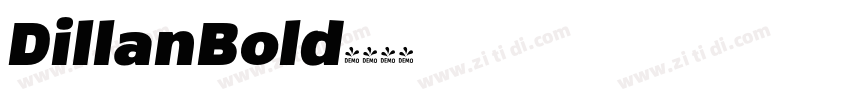 DillanBold字体转换
