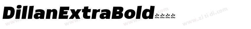 DillanExtraBold字体转换