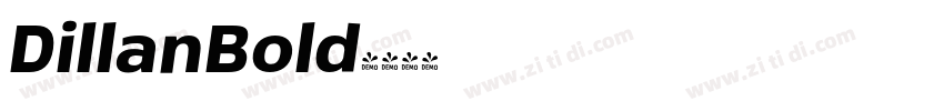 DillanBold字体转换