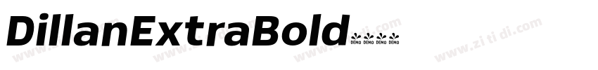 DillanExtraBold字体转换