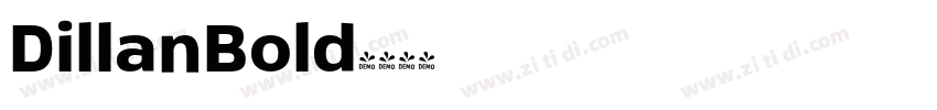 DillanBold字体转换