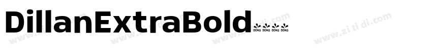 DillanExtraBold字体转换