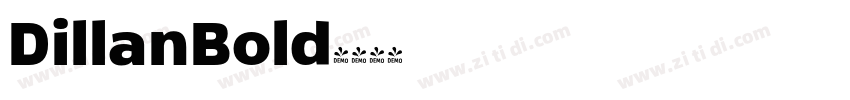 DillanBold字体转换