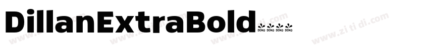 DillanExtraBold字体转换