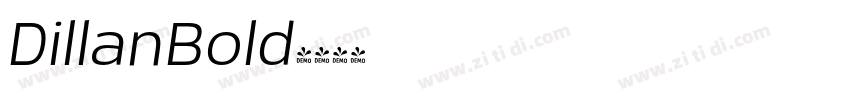 DillanBold字体转换