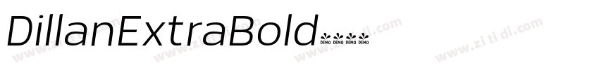 DillanExtraBold字体转换