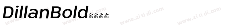 DillanBold字体转换