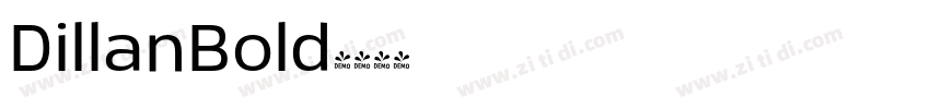 DillanBold字体转换