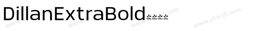 DillanExtraBold字体转换