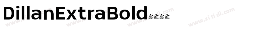 DillanExtraBold字体转换