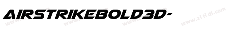 AirstrikeBold3D字体转换