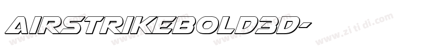 AirstrikeBold3D字体转换