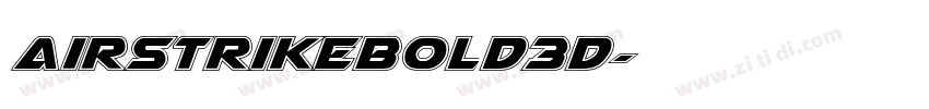 AirstrikeBold3D字体转换