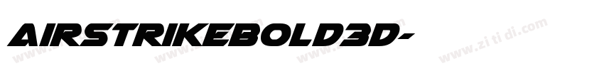 AirstrikeBold3D字体转换