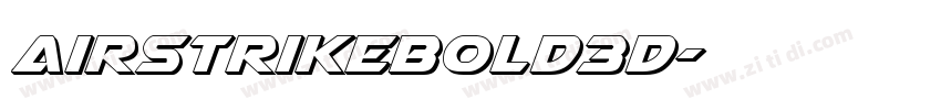 AirstrikeBold3D字体转换